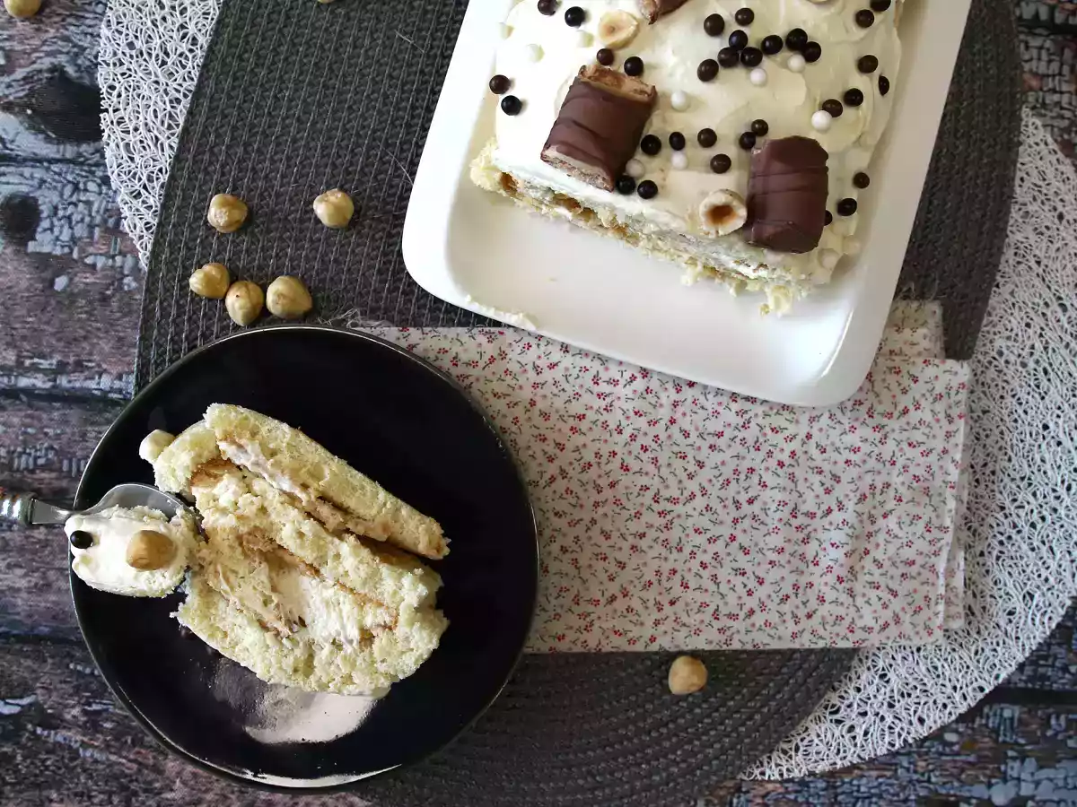 Nem rulle med Kinder Bueno-smag, perfekt som fødselsdagskage eller julekugle! - foto 2