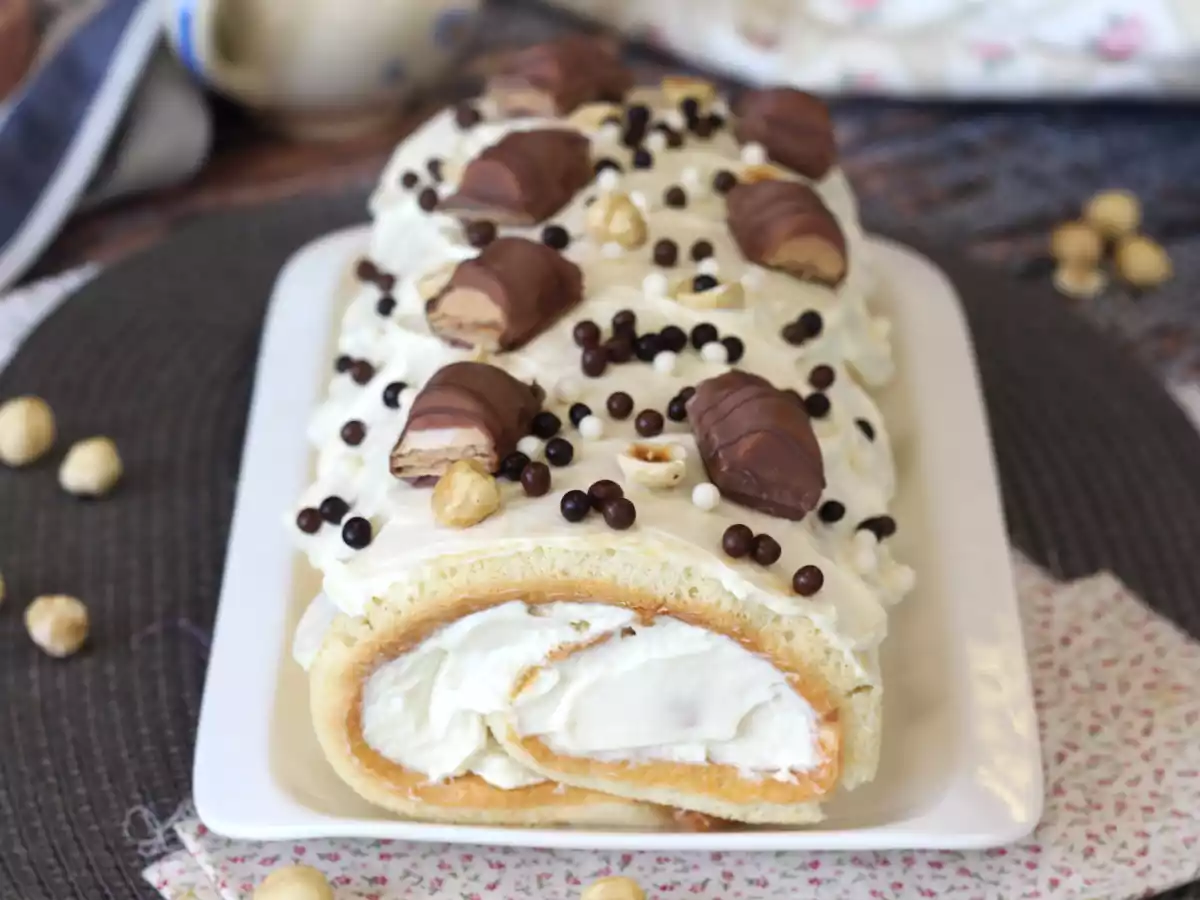 Nem rulle med Kinder Bueno-smag, perfekt som fødselsdagskage eller julekugle! - foto 6