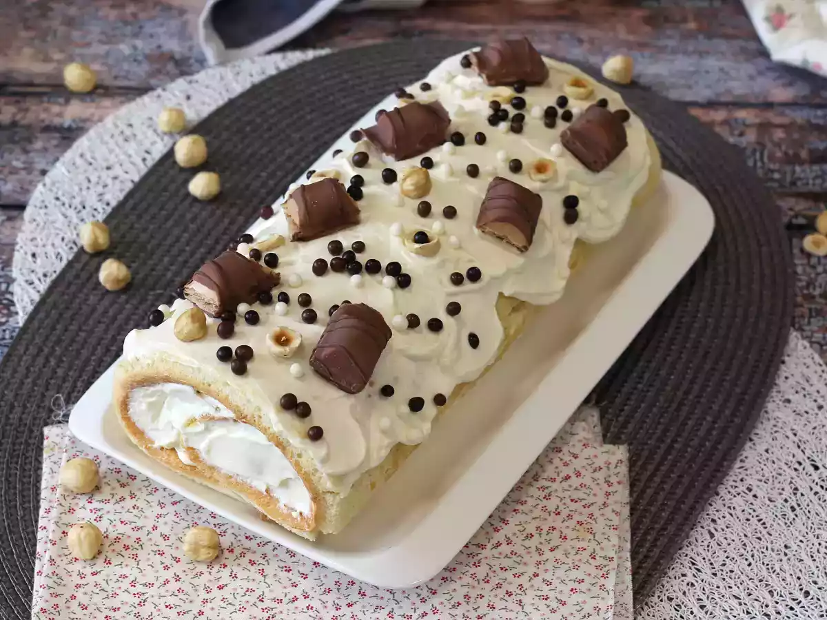 Nem rulle med Kinder Bueno-smag, perfekt som fødselsdagskage eller julekugle! - foto 8
