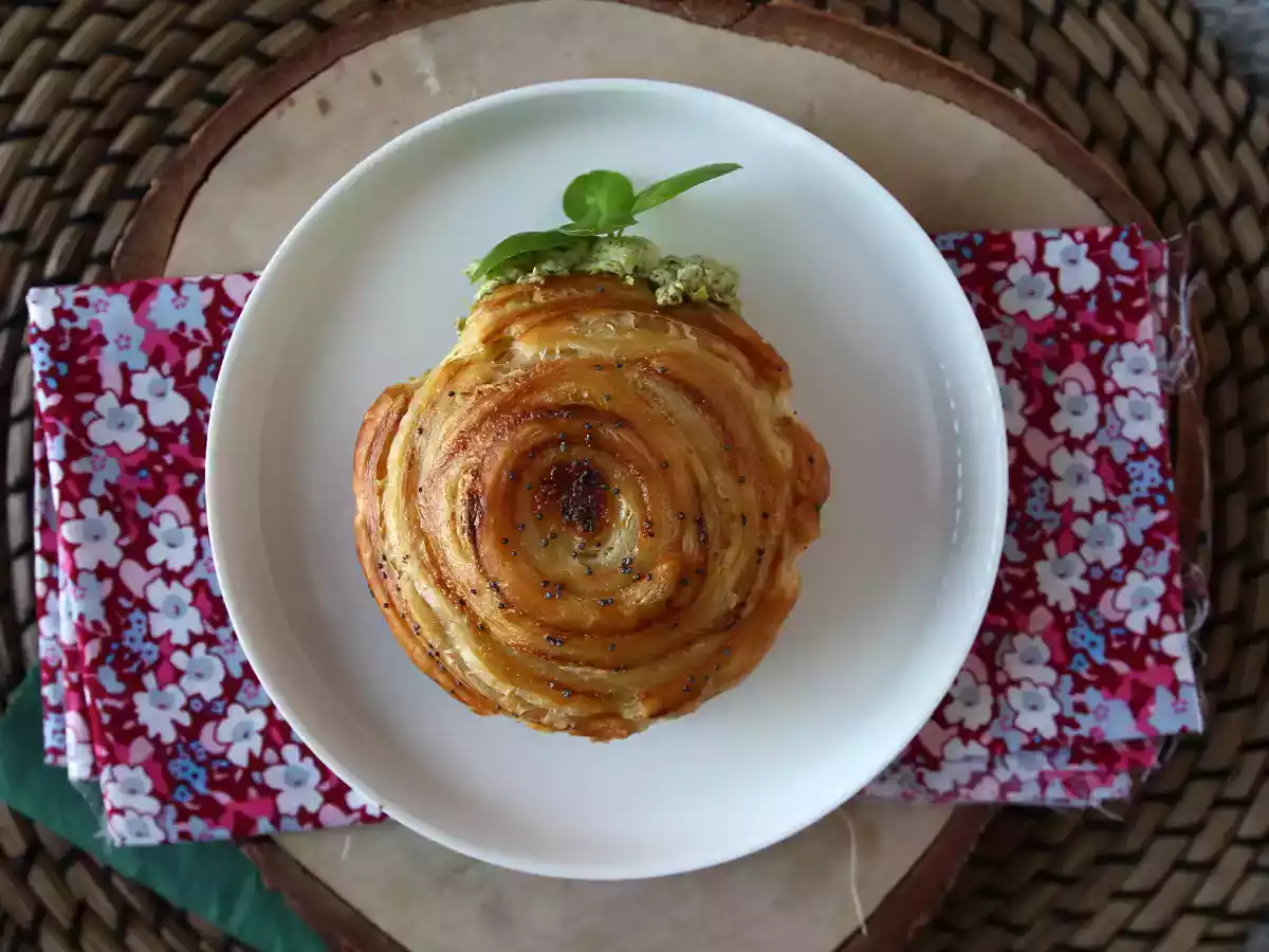 Nem saltet New York-rulle med pesto og fromage frais med 4 ingredienser - foto 2