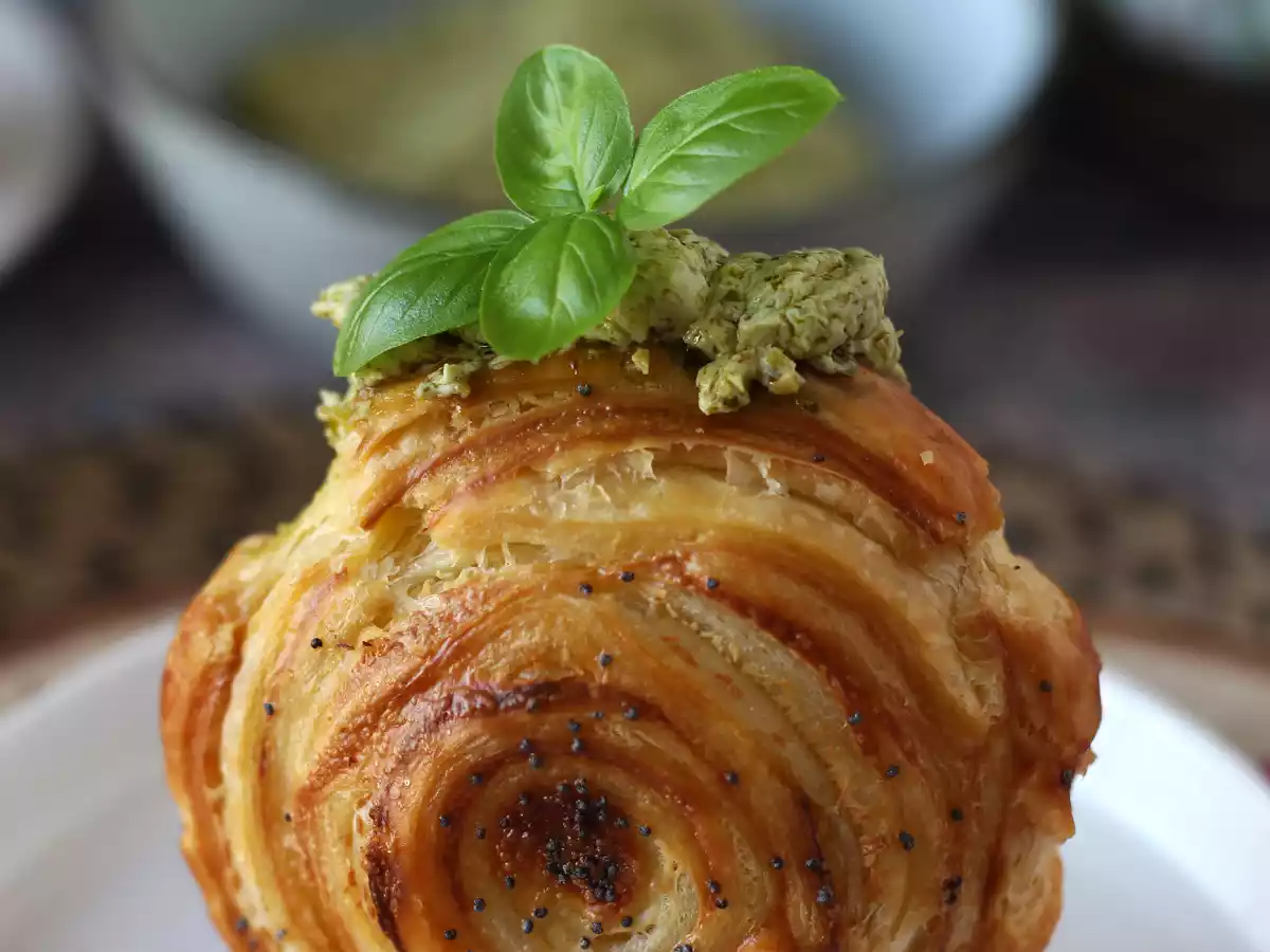 Nem saltet New York-rulle med pesto og fromage frais med 4 ingredienser - foto 4