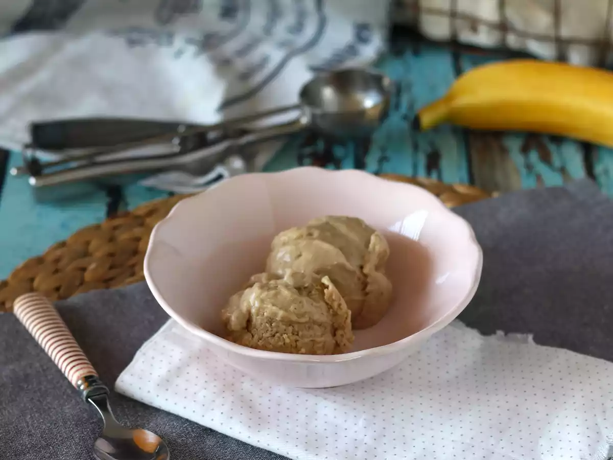 Nice cream banana, vegansk is med bananer! Ingen ismaskine