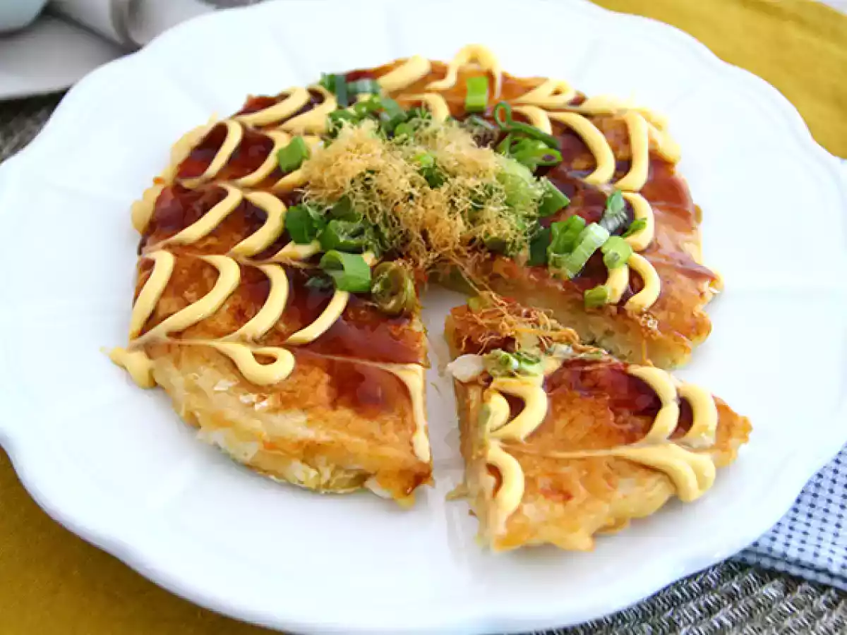 Okonomiyaki - japansk omelet - foto 4