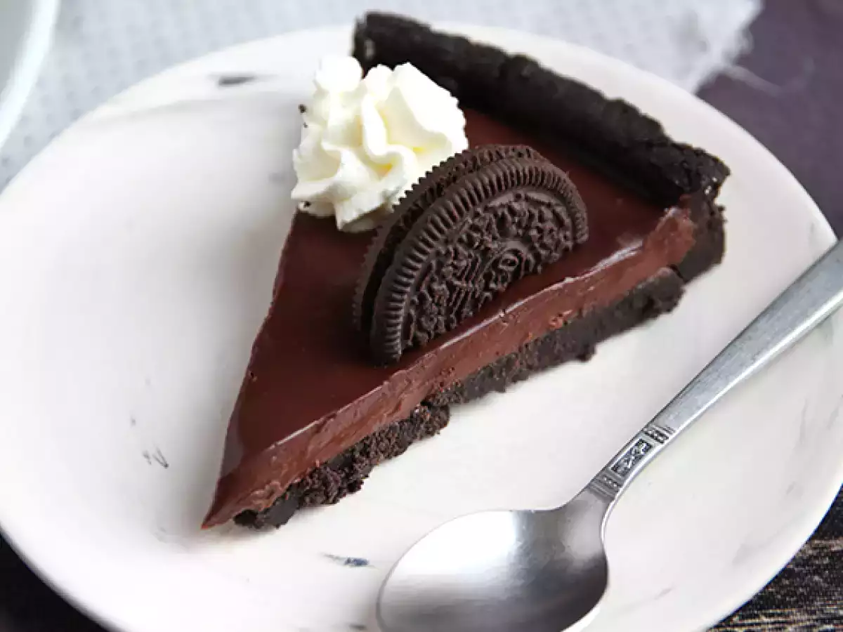 Oreo-tærte med chokolade uden bagning - foto 3