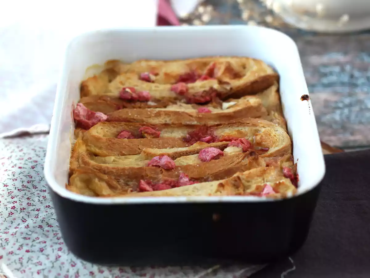 Ovnbagt fransk toast med pink praline-topping, en ultra-gourmet-opskrift - foto 5