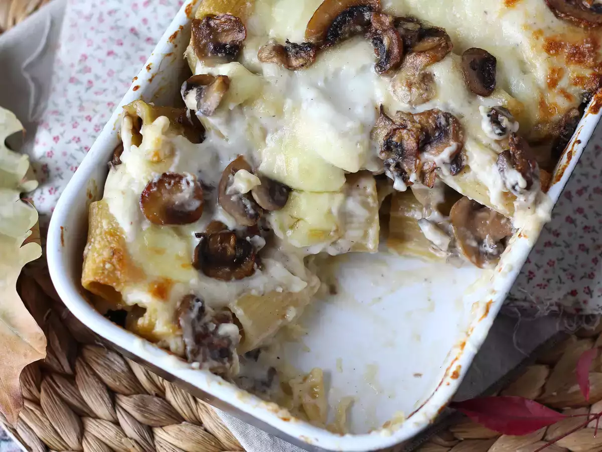 Ovnbagt pasta med svampe: cremet og med smeltet ost – perfekt til efteråret - foto 5