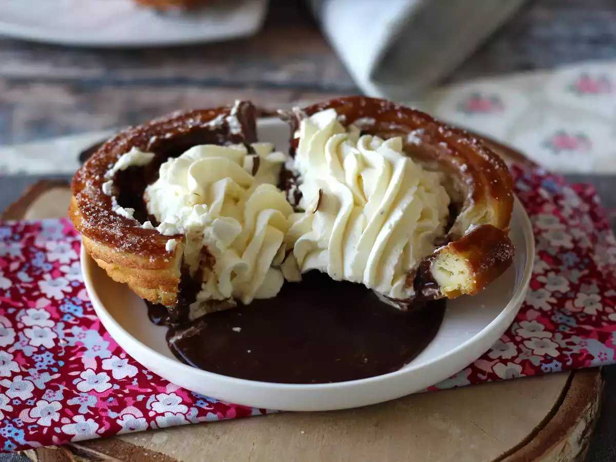 Ovnbagte churros formet som skåle med lækkert fyld - foto 5