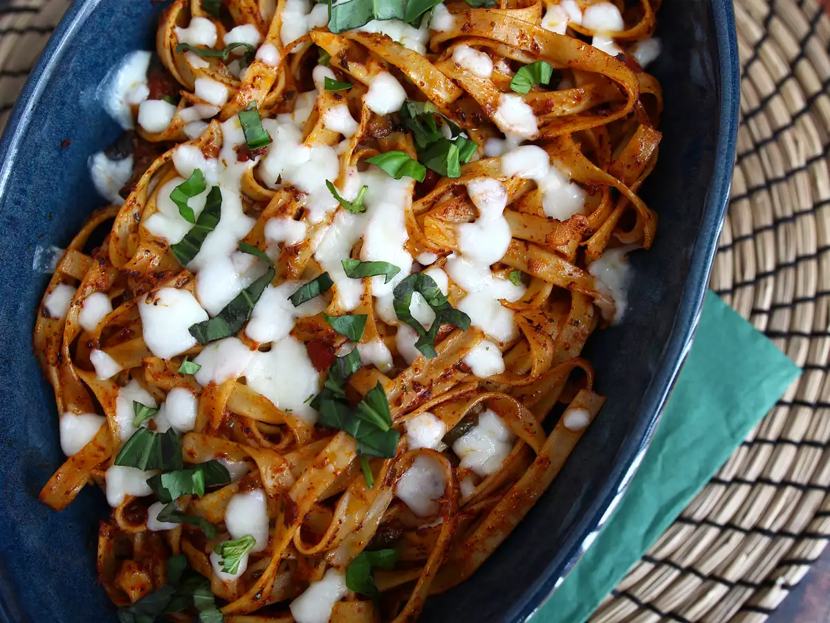 Ovnbagte tagliatelle – opskrift mod madspild med pastarester - foto 4