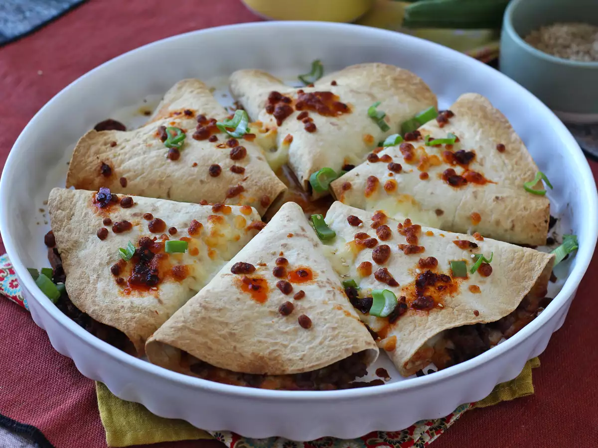 Ovnbagte tortillas med krydret oksekødsfyld – quesadilla-style - foto 2