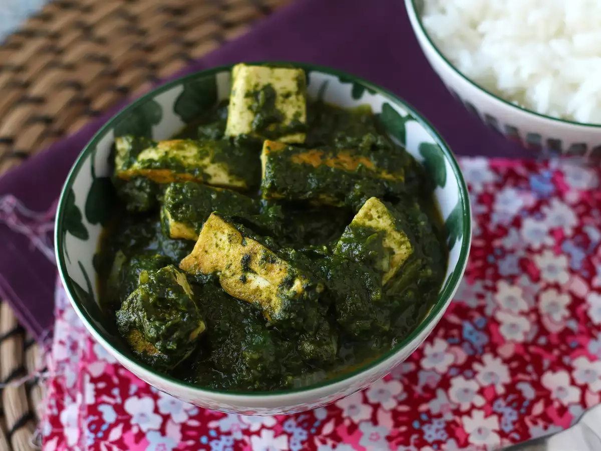 Palak tofu: indisk karryret med spinat og tofu - foto 4
