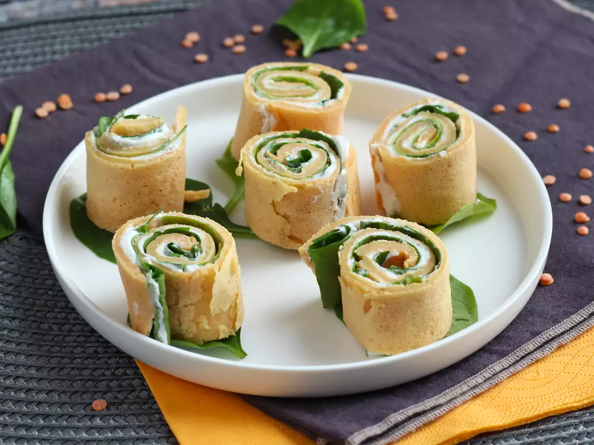 Pandekager af røde linser – kun 2 ingredienser - foto 2