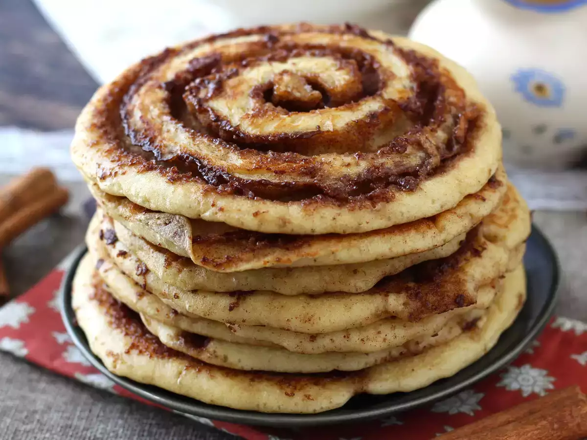 Pandekager med kanelsnegle, til dem, der elsker kanel - foto 5