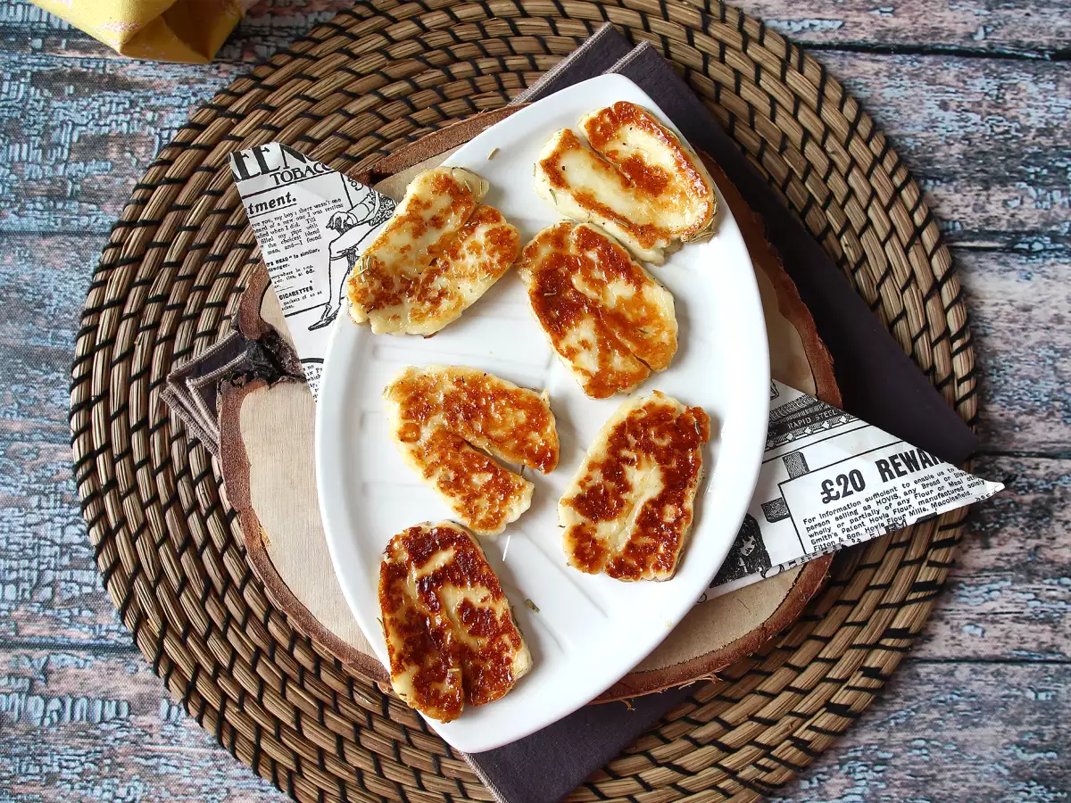 Pandestegt halloumi med honning og rosmarin – sød-salt - foto 5