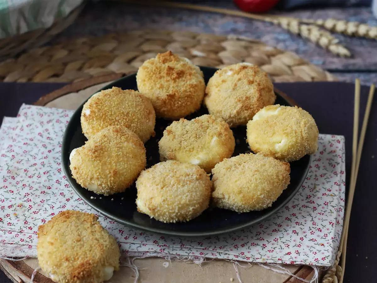 Panerede Babybel i airfryer