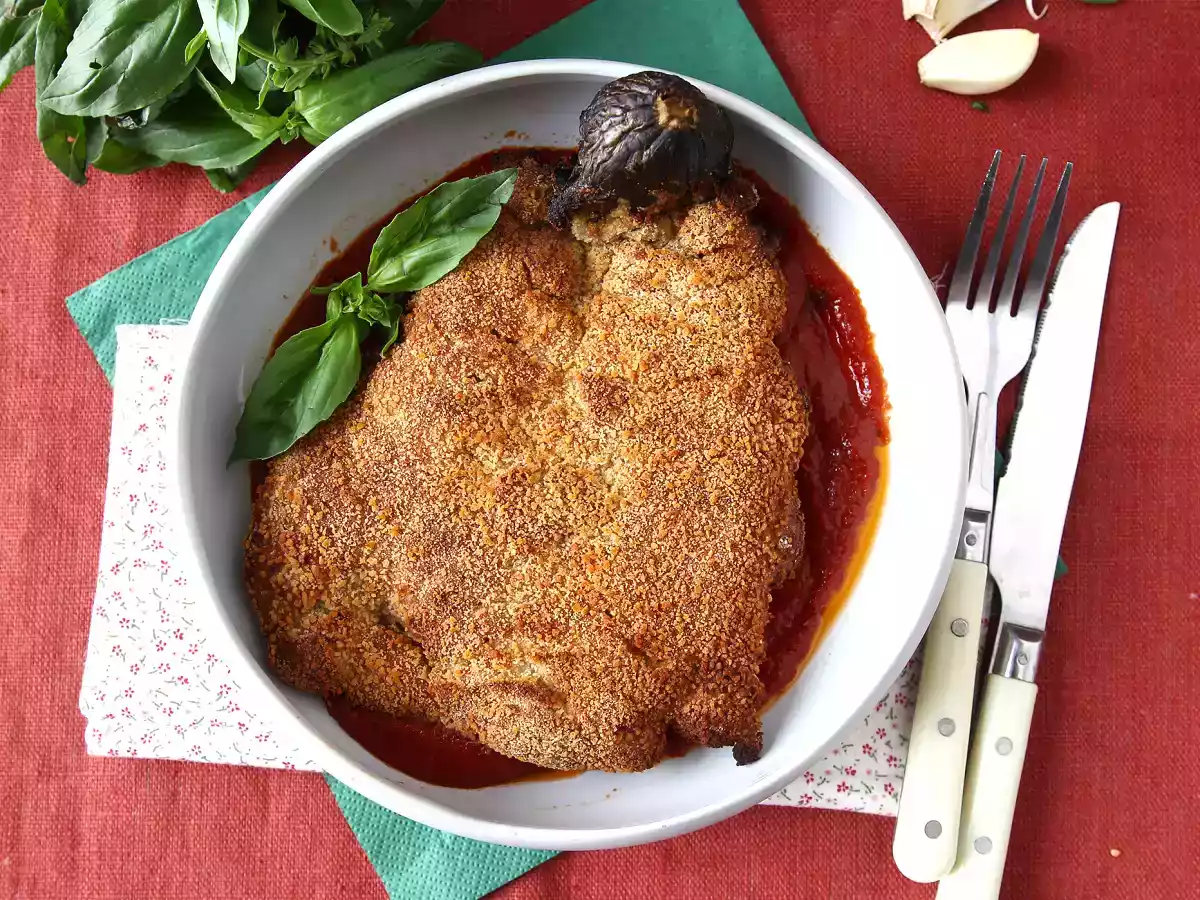 Paneret aubergine i milanesisk stil, men vegetarisk - Air Fryer cooking - foto 2