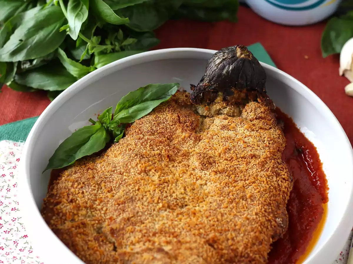 Paneret aubergine i milanesisk stil, men vegetarisk - Air Fryer cooking - foto 6