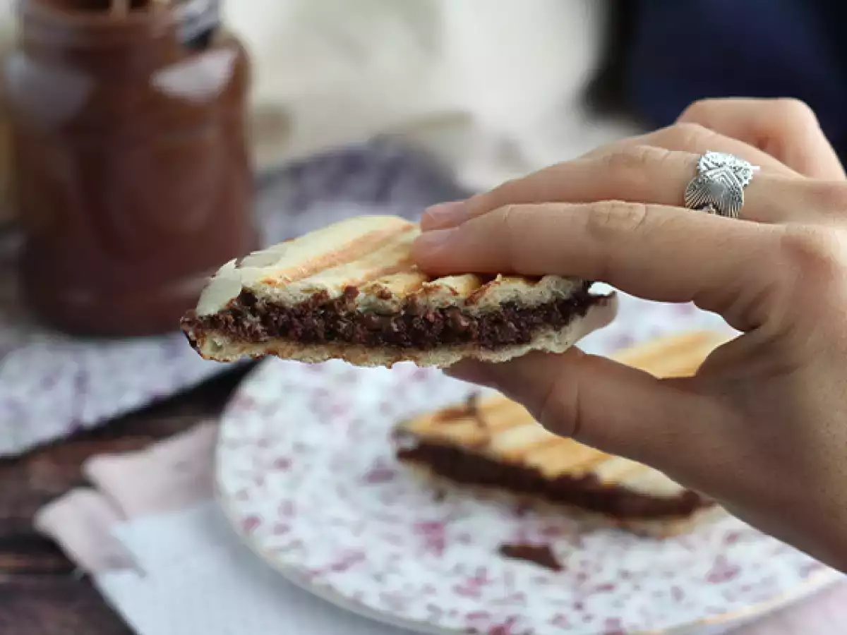 Panini med chokoladepålæg - foto 3