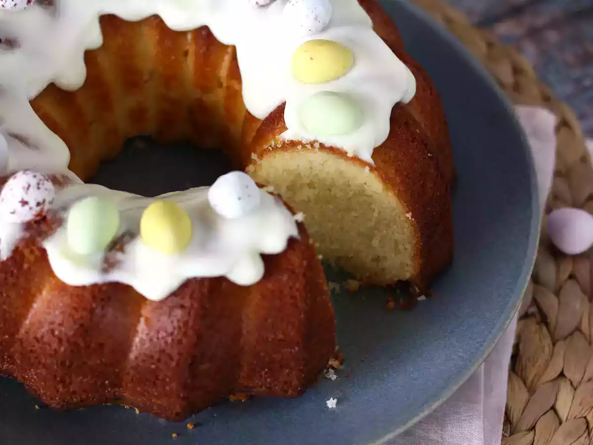 Påskebundtkage med citron og hvid chokolade - foto 5