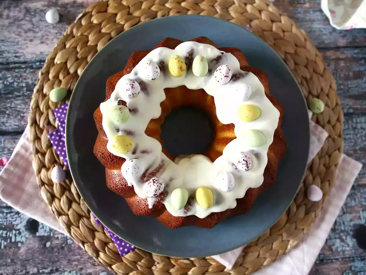 Påskebundtkage med citron og hvid chokolade - foto 6
