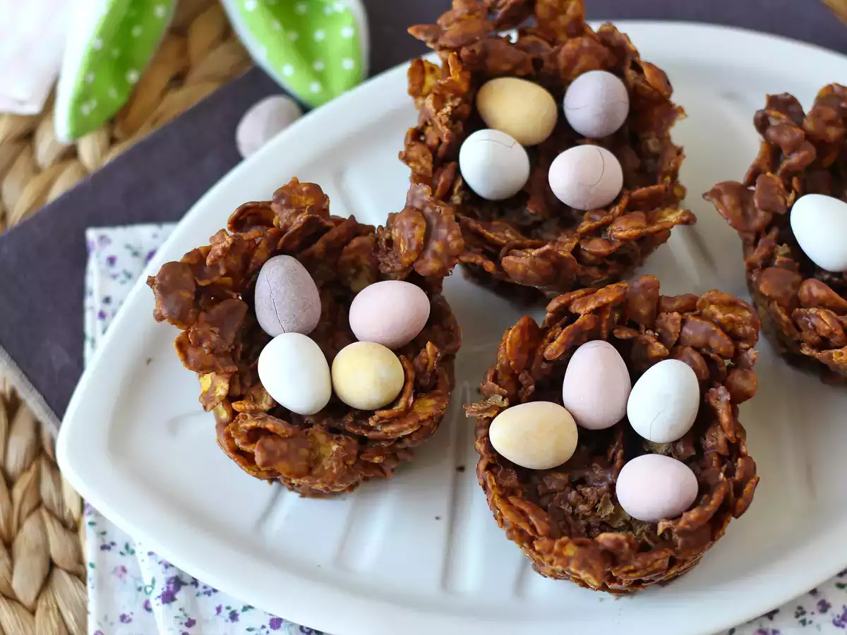 Påskereder af chokolade og cornflakes - foto 7