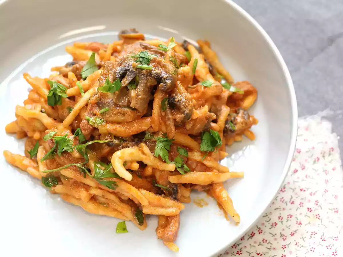 Pasta alla boscaiola, den ideelle forret til efterår og vinter - foto 2