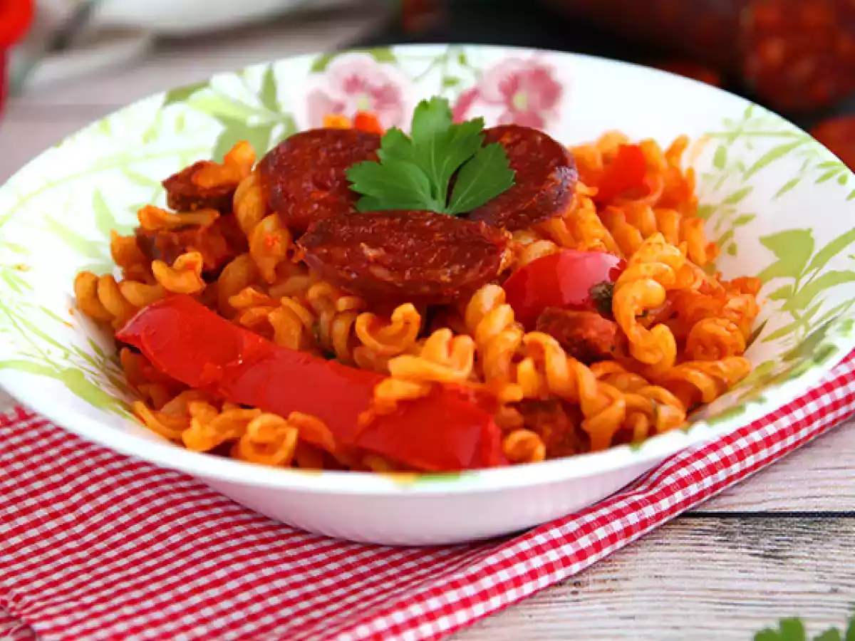 Pasta med chorizo - foto 5