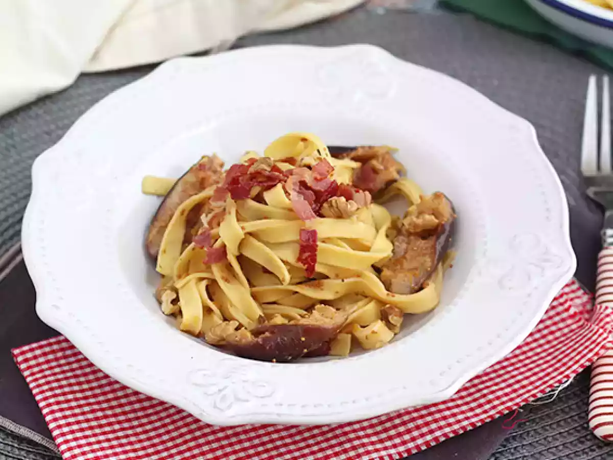 Pasta med figner og pancetta - foto 3