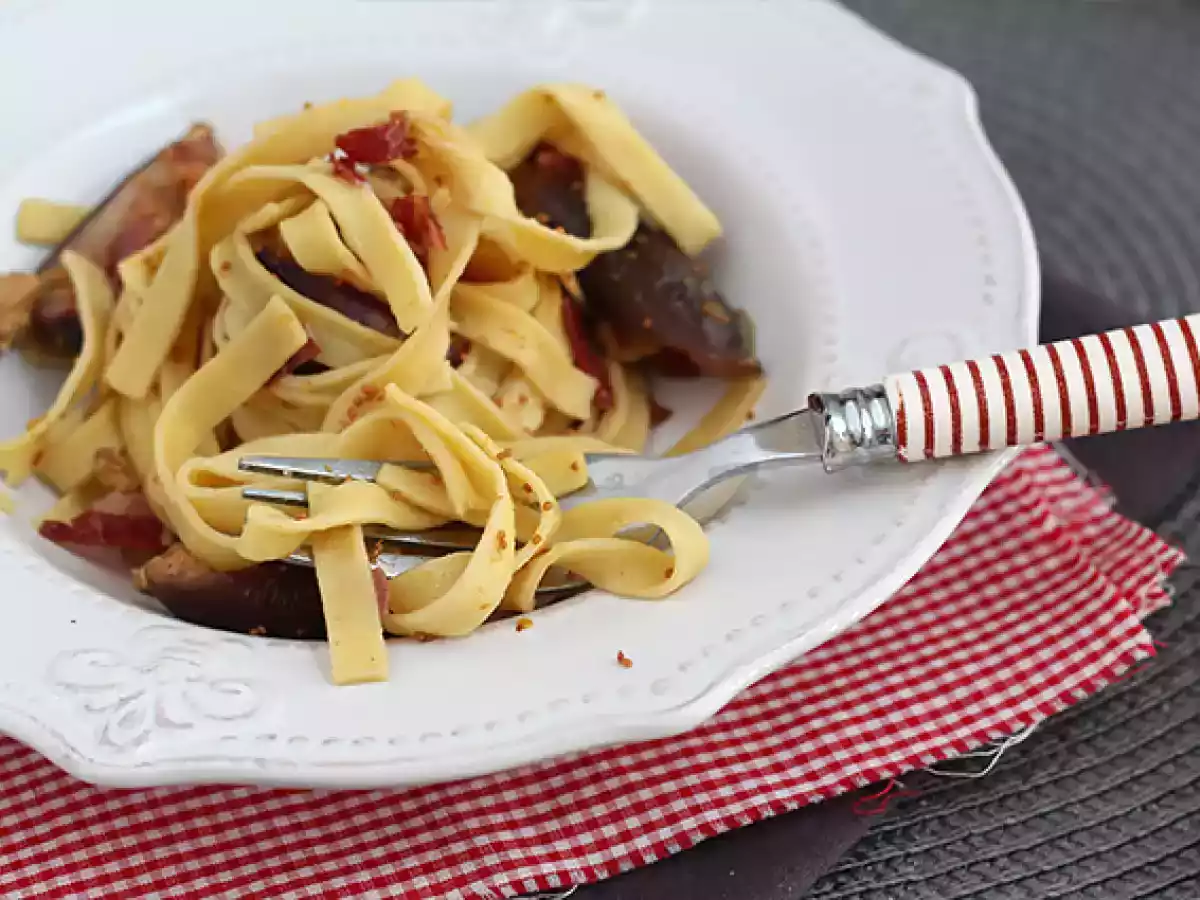 Pasta med figner og pancetta - foto 4
