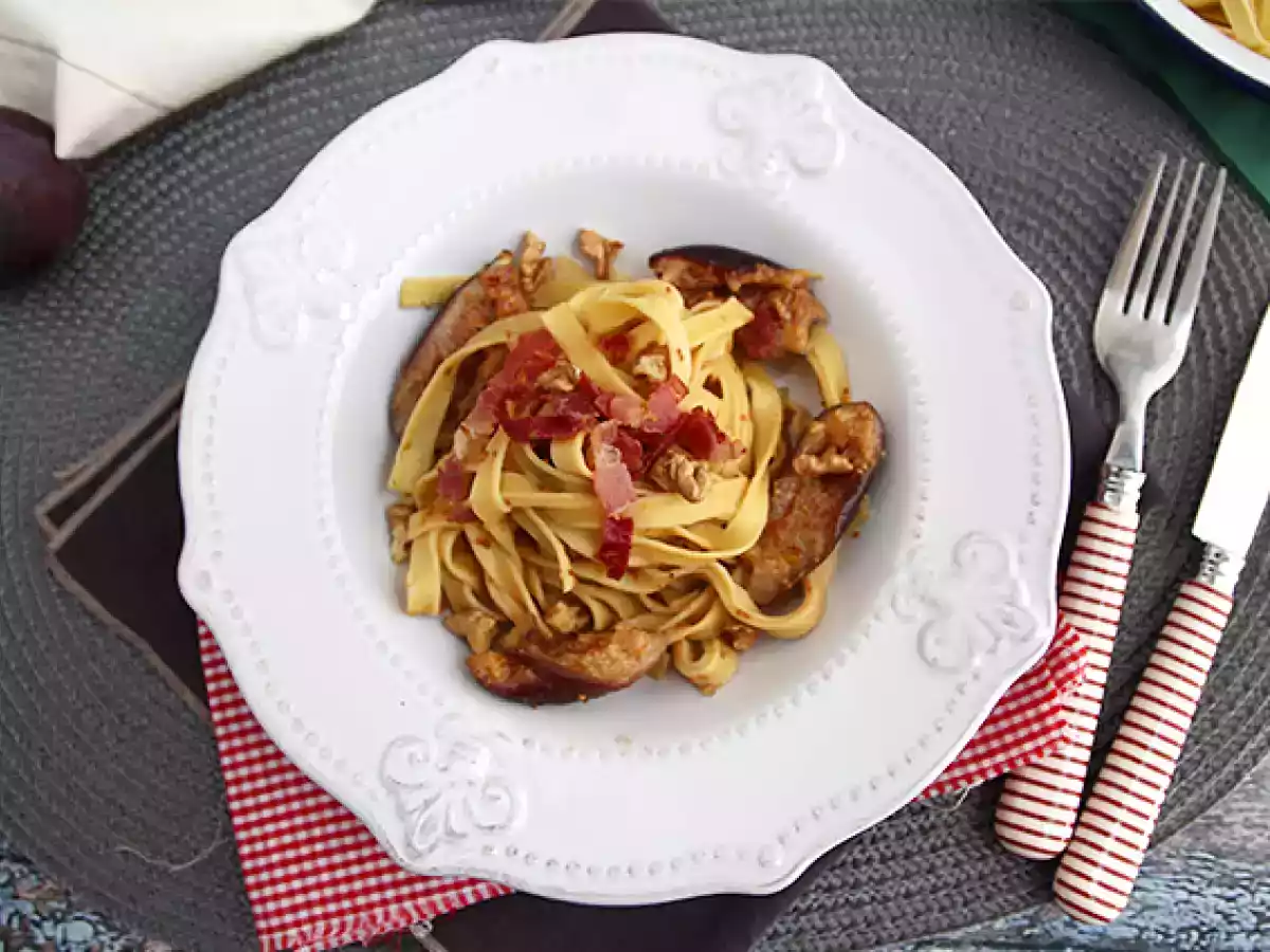 Pasta med figner og pancetta - foto 5