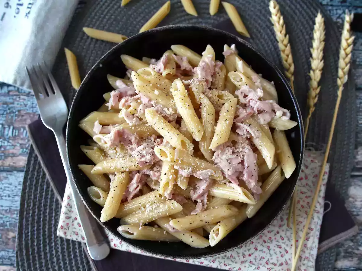 Pasta med fløde og skinke: cremet, hurtig og uimodståelig! - foto 3
