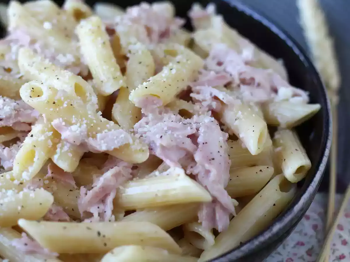 Pasta med fløde og skinke: cremet, hurtig og uimodståelig! - foto 4