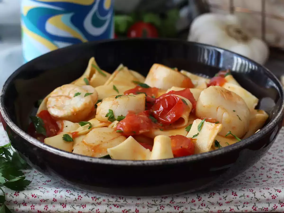 Pasta med kammuslinger – en elegant pastaret med skaldyr - foto 2