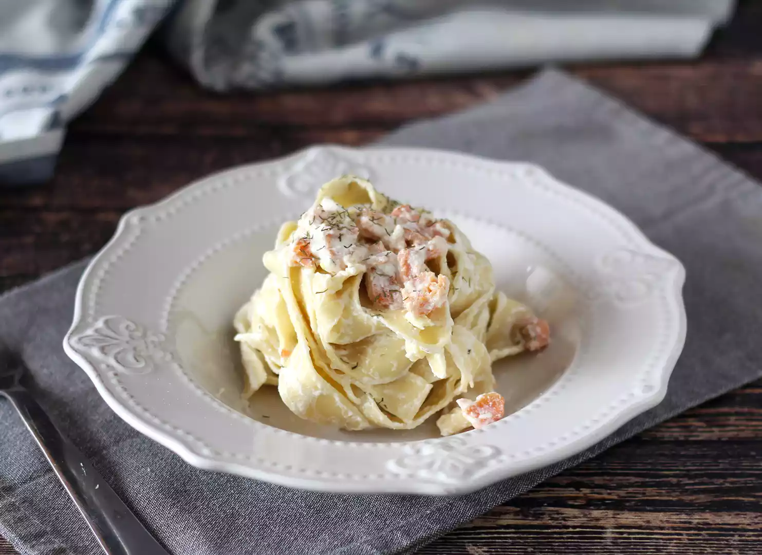 Pasta med laks og ricottaost, den cremede opskrift, som alle vil prøve