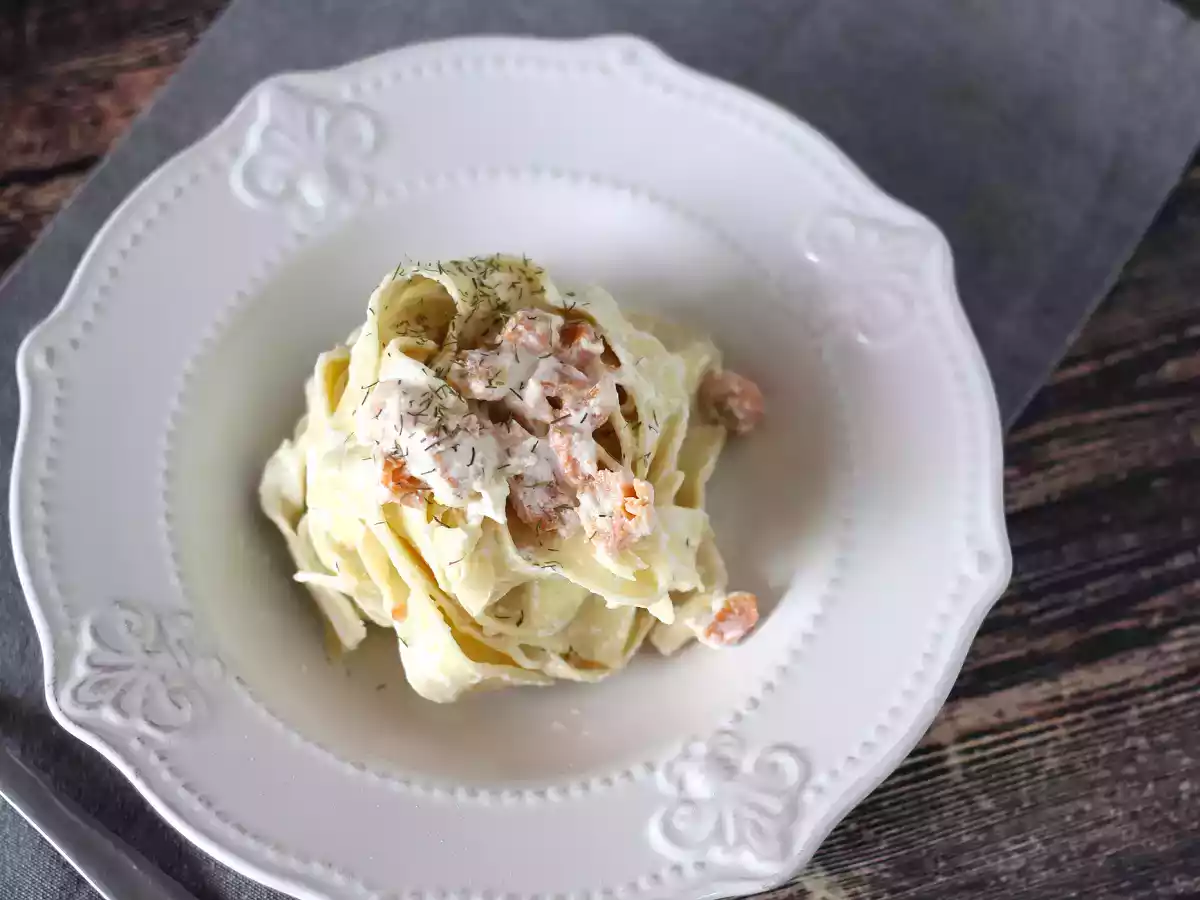 Pasta med laks og ricottaost, den cremede opskrift, som alle vil prøve - foto 2
