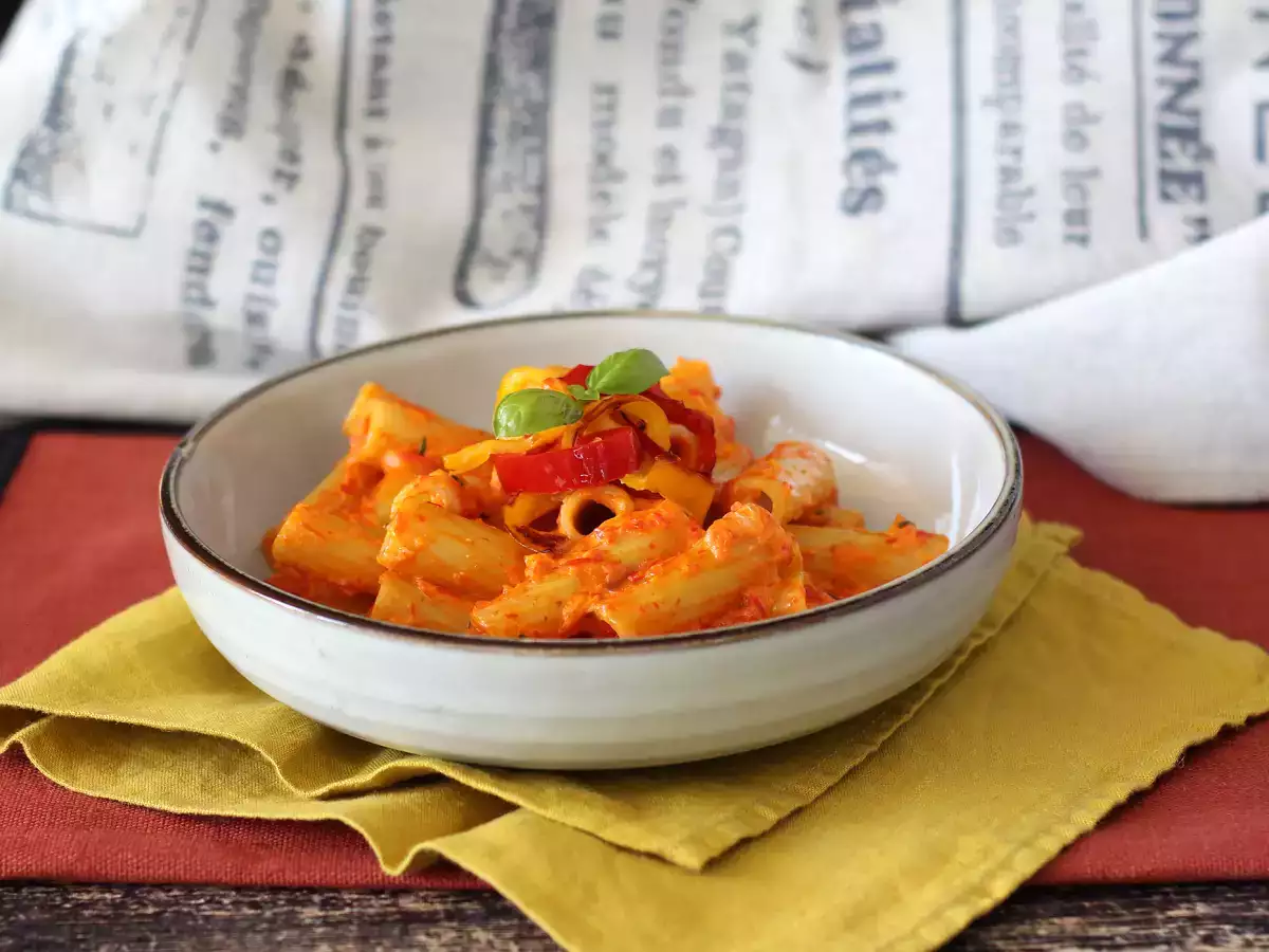 Pasta med peberfrugt og Philadelphia – cremet, hurtig og lækker - foto 5