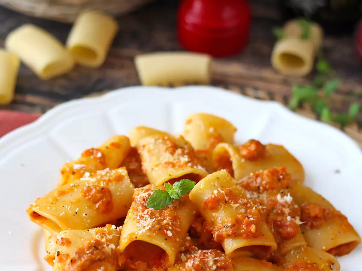 Pasta med peberfrugter og mynte: cremet og duftende - foto 6