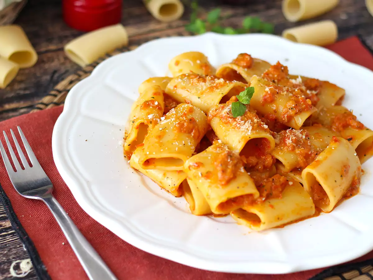 Pasta med peberfrugter og mynte: cremet og duftende - foto 7