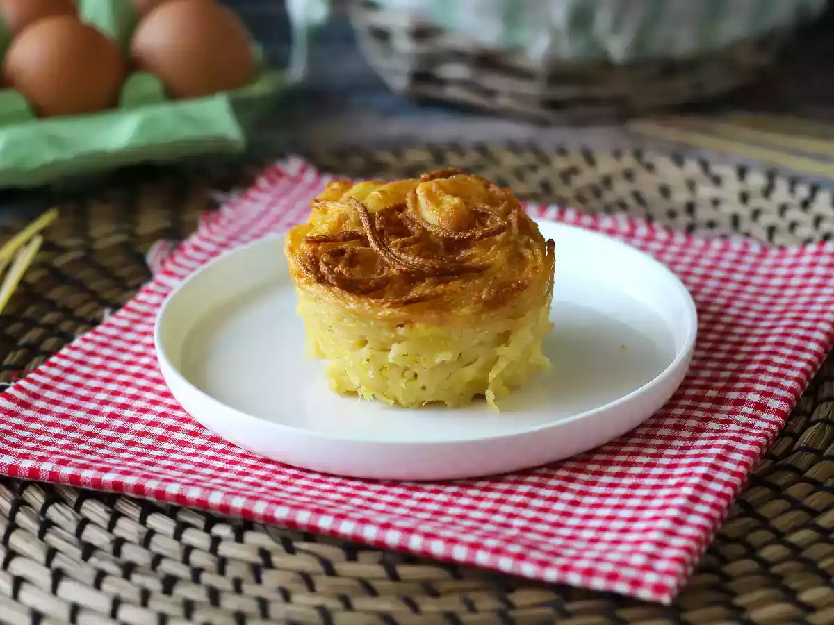 Pasta-omelet i luftfryser - foto 2