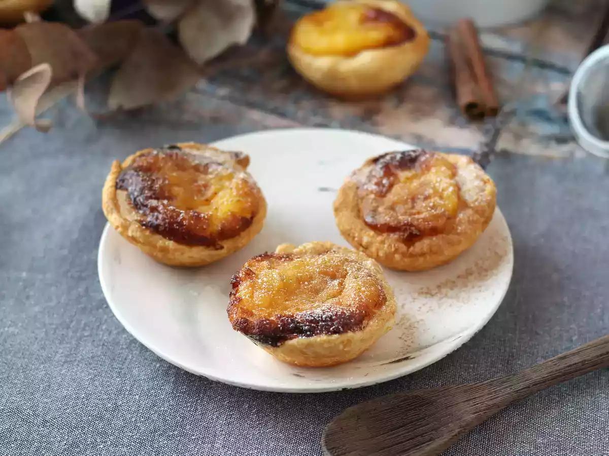 Pastéis de nata i en luftfryser. Den hurtige og nemme opskrift på det traditionelle portugisiske slik. - foto 5