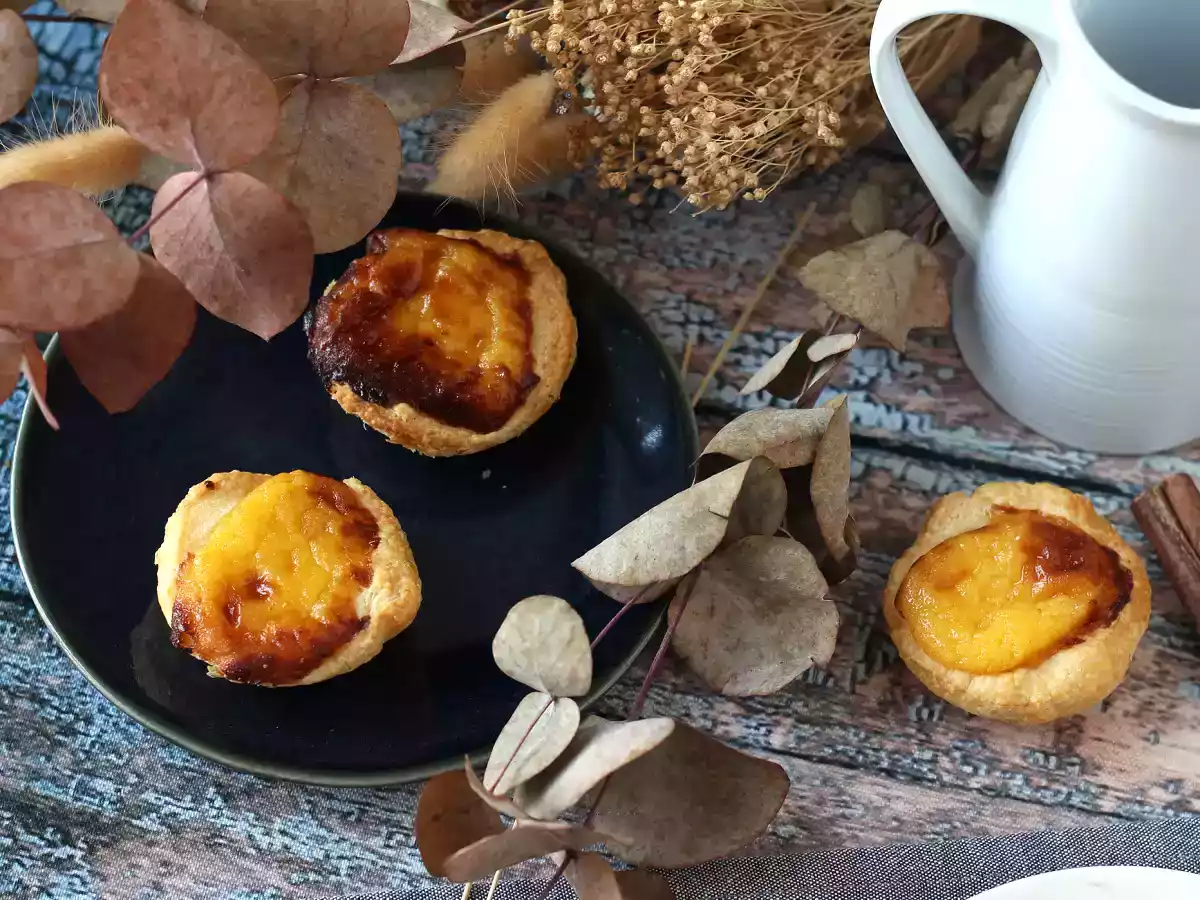Pastéis de nata i en luftfryser. Den hurtige og nemme opskrift på det traditionelle portugisiske slik. - foto 6