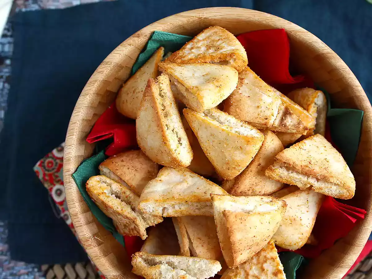 Pitabrød-chips - hurtig opskrift