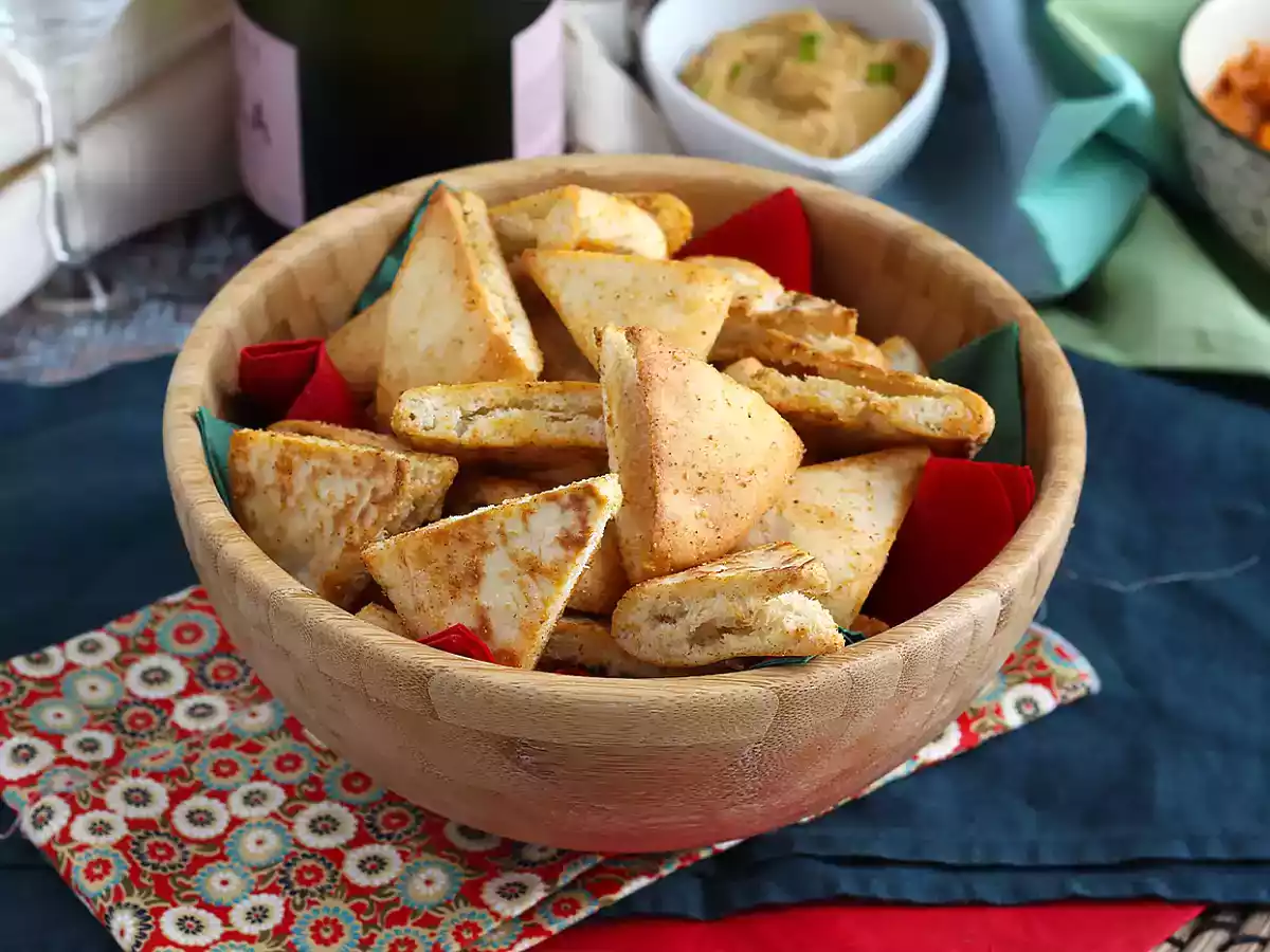 Pitabrød-chips - hurtig opskrift - foto 2