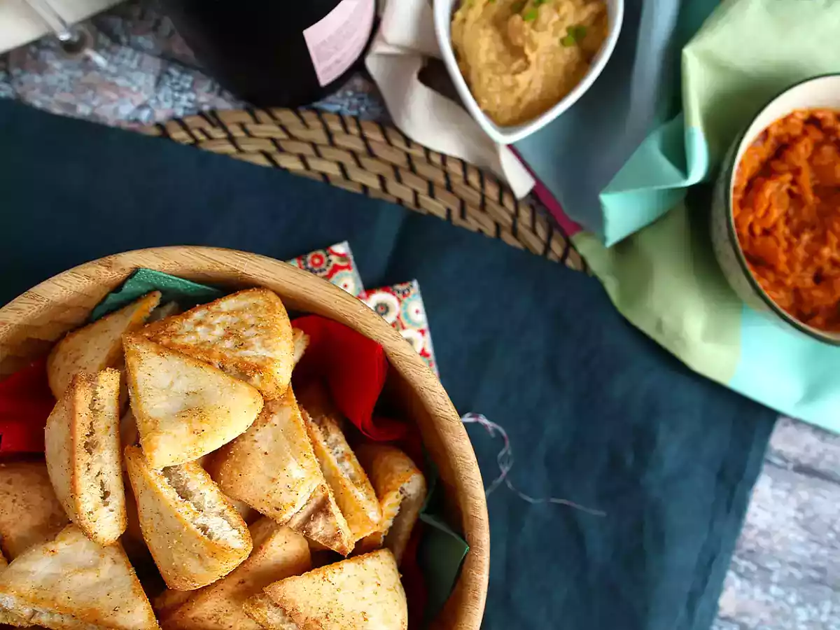 Pitabrød-chips - hurtig opskrift - foto 3