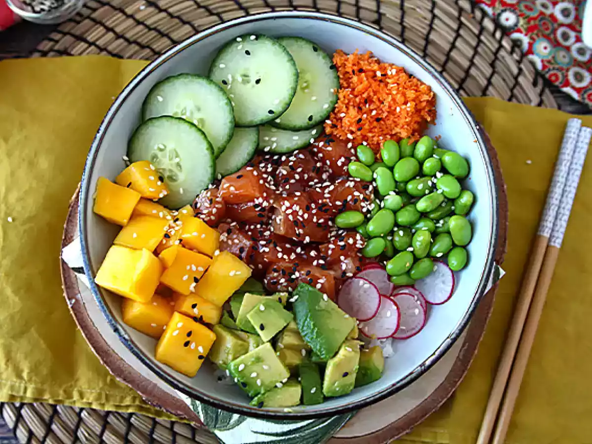 Poké bowl med laks - foto 2