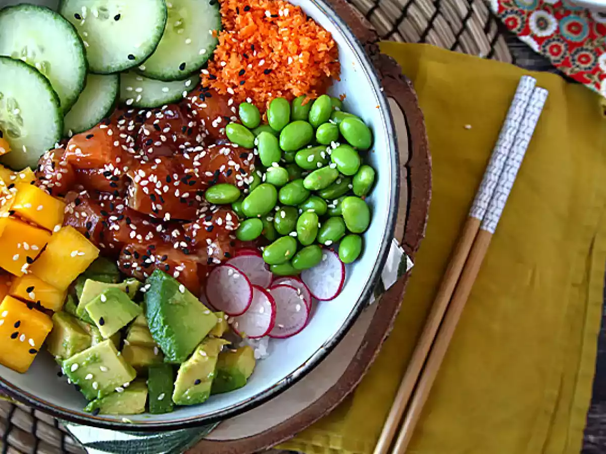Poké bowl med laks - foto 4