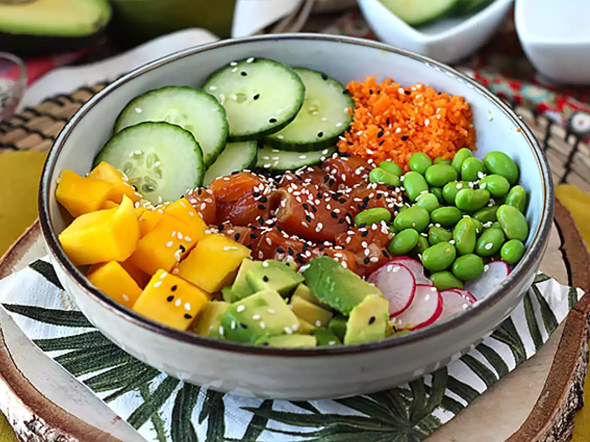 Poké bowl med laks - foto 5