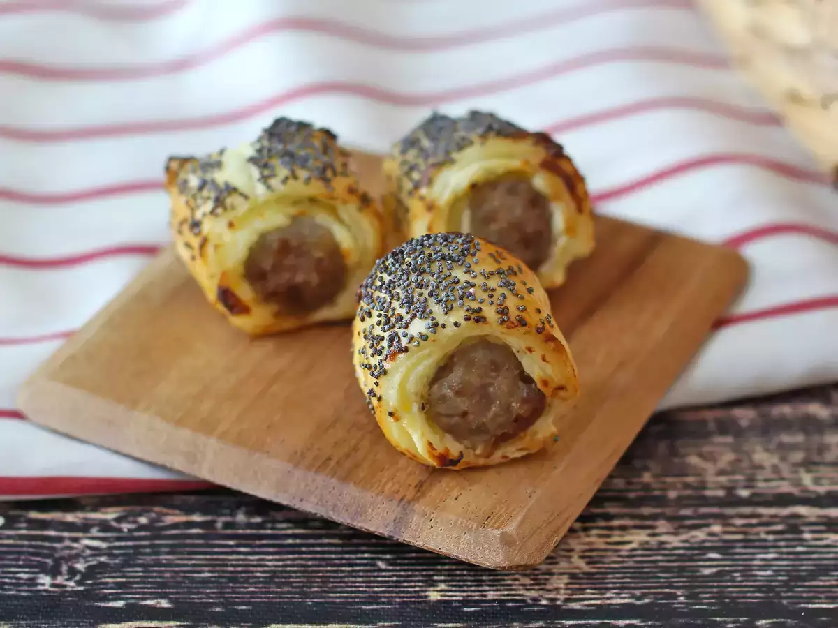 Pølse- og ostesnacks i luftfritøren - foto 2