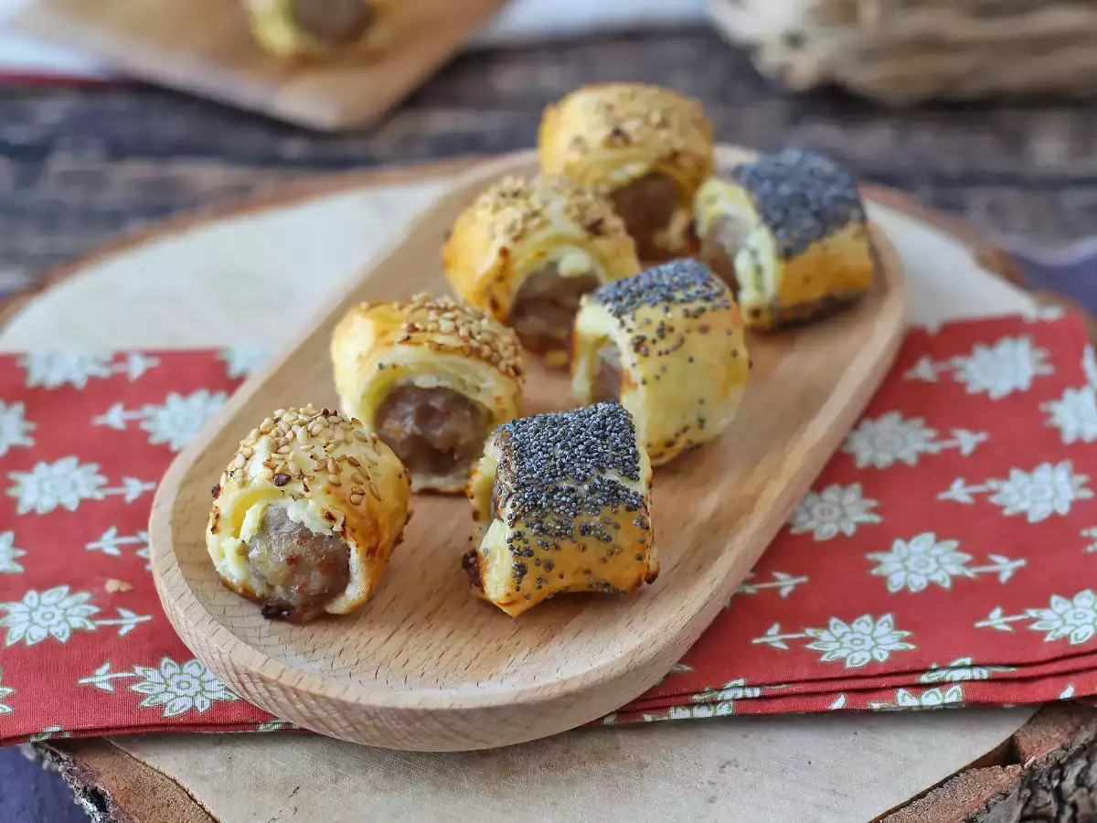 Pølse- og ostesnacks i luftfritøren - foto 4