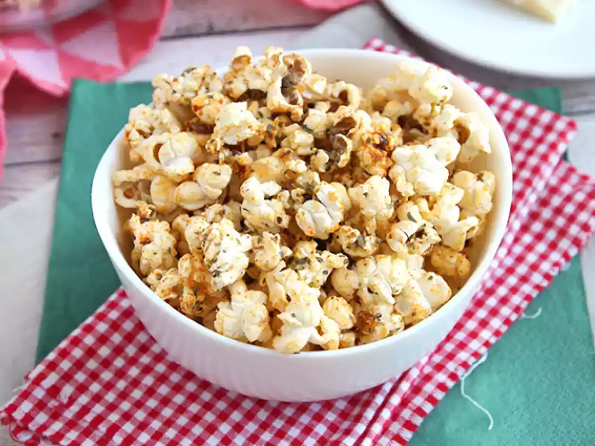 Popcorn med pizzasmag - foto 4
