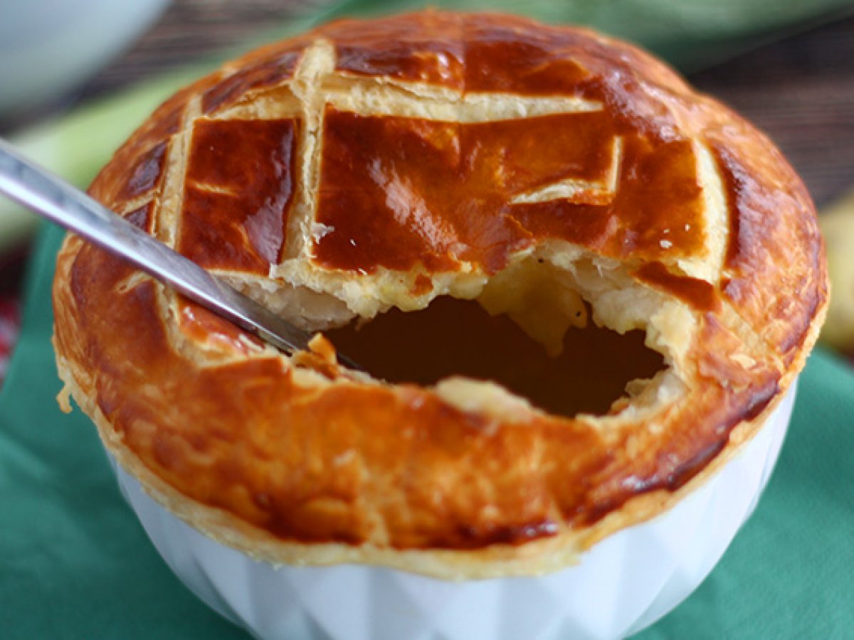 Porre- og kartoffelsuppe med butterdej - foto 4